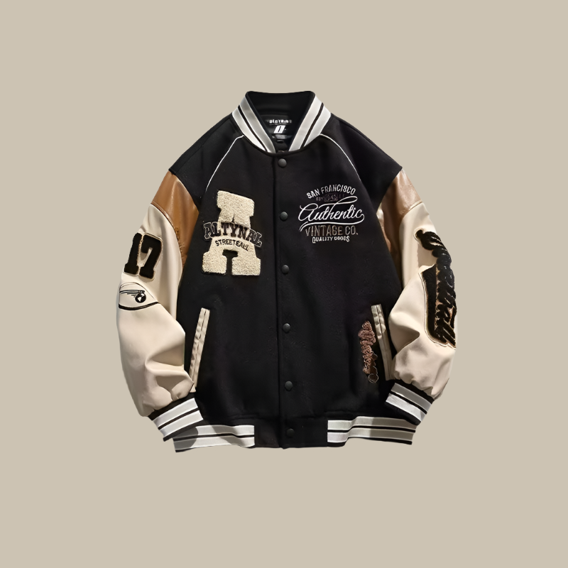 Harvey – Trendiger Oversize-Vintage-Baseball-Jacke für Herren