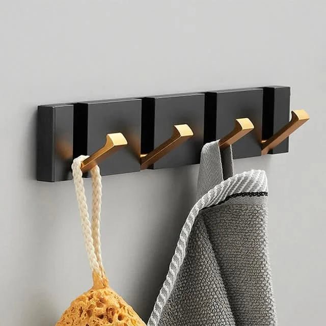 Ganci da parete – Design pieghevole, metallo robusto e montaggio salvaspazio