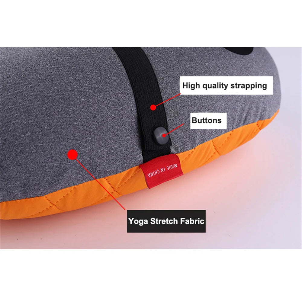 Cuscino da viaggio gonfiabile comodo – Viaggia rilassato senza dolori al collo