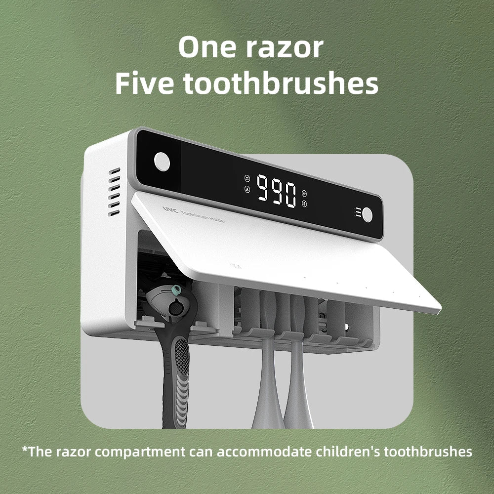 UV Zahnputzstation mit LED – Immer trockene & hygienische Zahnbürsten – Bolendo