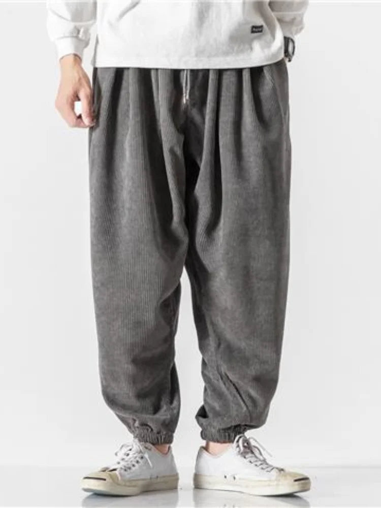 Bequeme Corduroy Harem Jogger Hose | Stil und Freiheit für Männer
