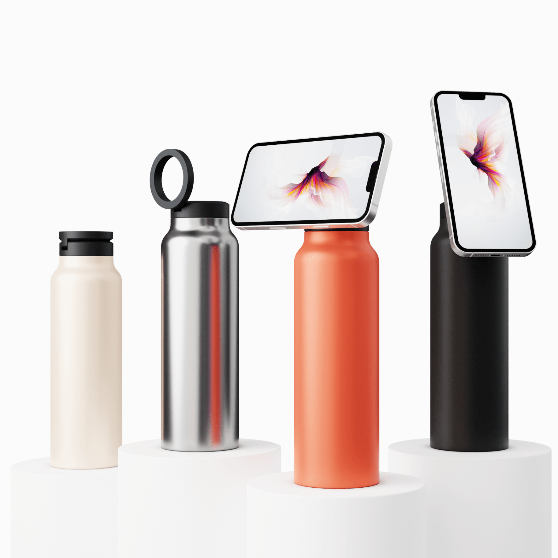 HydroMag Pro – nerezová láhev na pití s držákem na mobil MagSafe