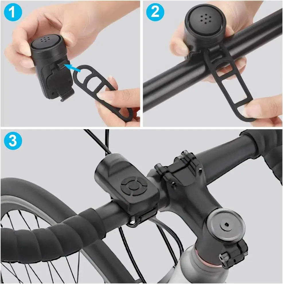 Super hlasný USB bicyklový zvonček - počuteľný a bezpečný za všetkých poveternostných podmienok