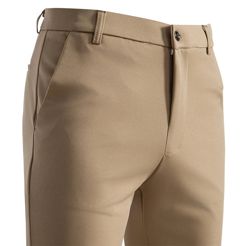Bequeme Khaki Herrenhose | Perfekt für Arbeit und Freizeitlook
