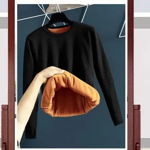 Maglia termica in velluto per l'inverno da uomo - Rimani caldo al freddo