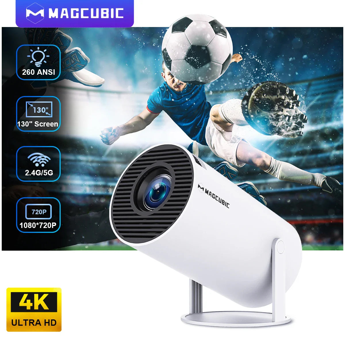 Magcubic HY-Pro Mini: Kompaktní HD projektor pro domácí kino zážitky