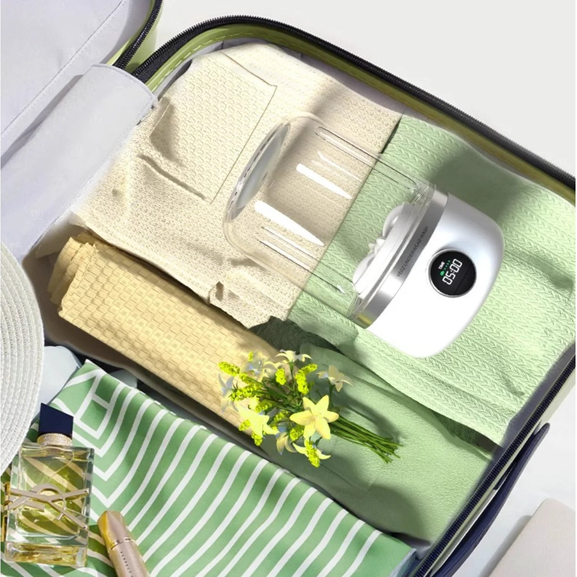 Cleanova – Přenosná mini pračka s USB | Pro cestování a domů