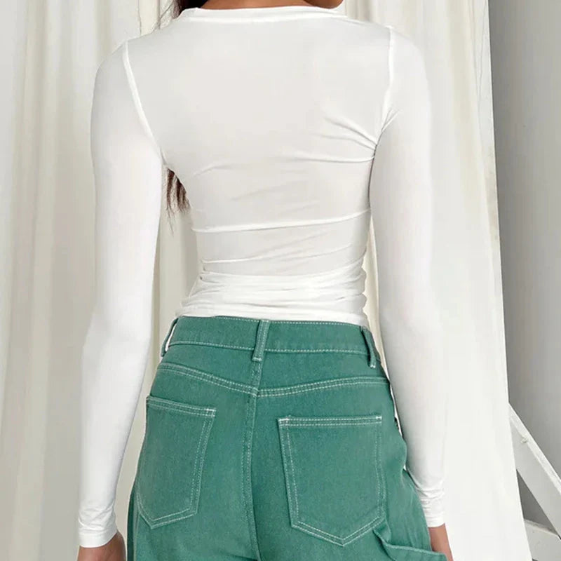 Elegantes Damen Langarmshirt – Stilvoll & Bequem für jeden Tag