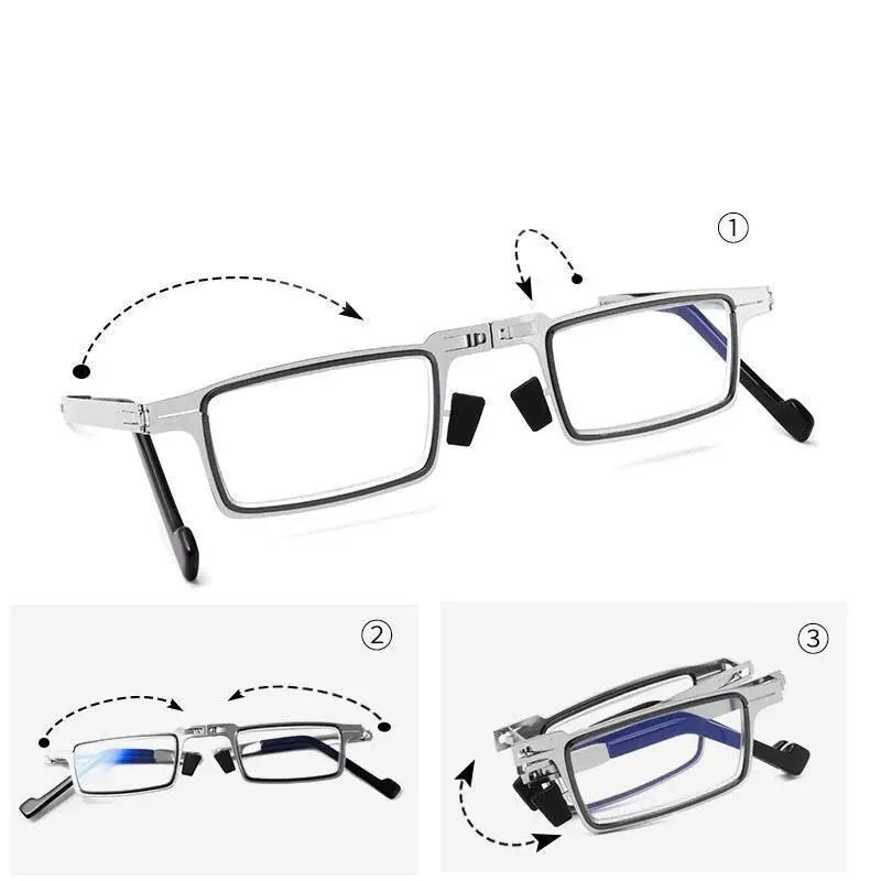 Ensemble de lunettes de lecture pliables élégantes - compact, confortable et protecteur