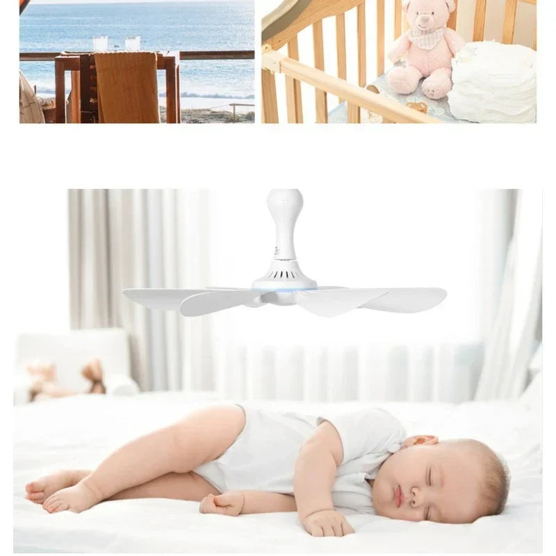 Leiser USB-Hängeventilator - erhellt heiße Sommernächte leise und kühl