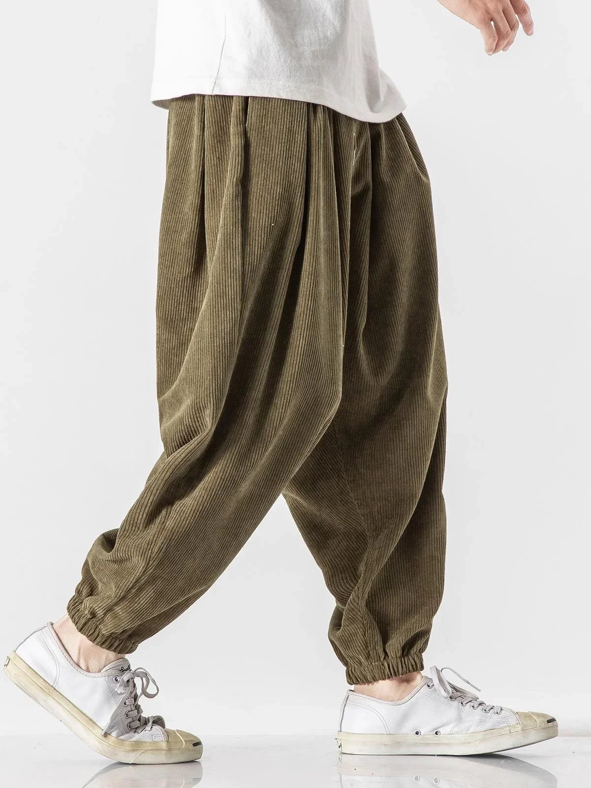Bequeme Corduroy Harem Jogger Hose | Stil und Freiheit für Männer