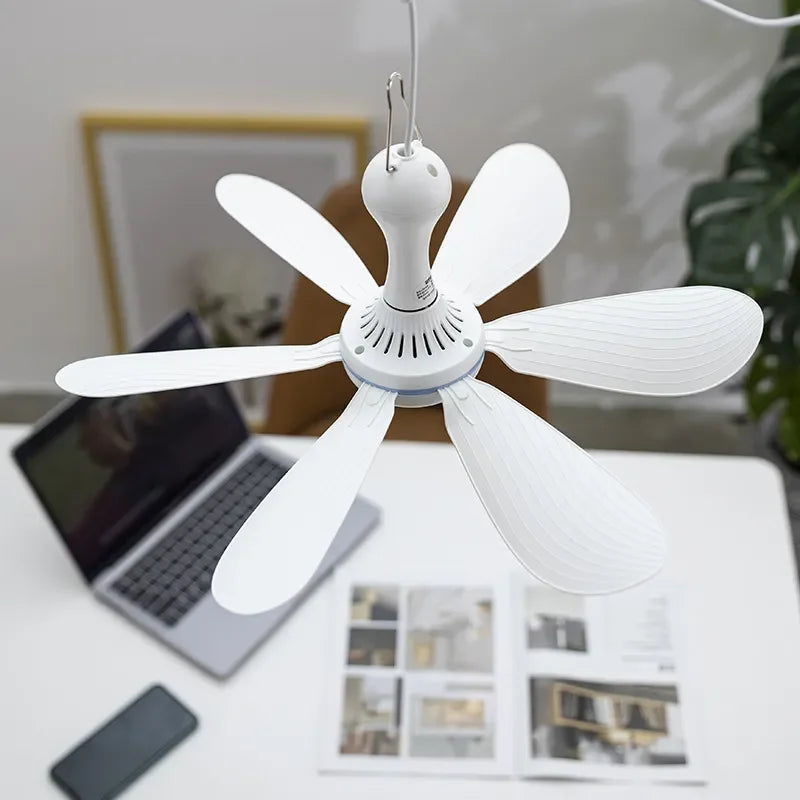 Leiser USB-Hängeventilator - erhellt heiße Sommernächte leise und kühl