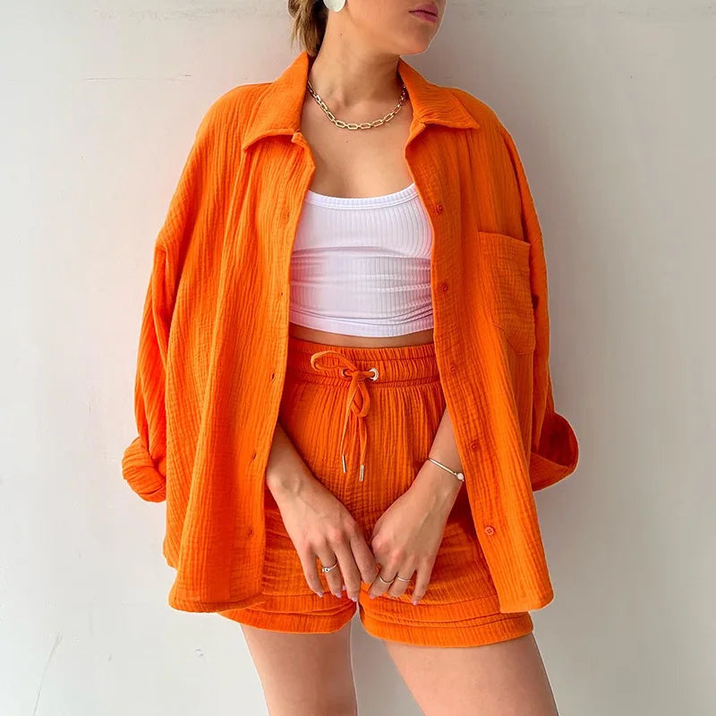 Lehký dámský dvoudílný komplet – Perfektní pro léto a stylové outfity
