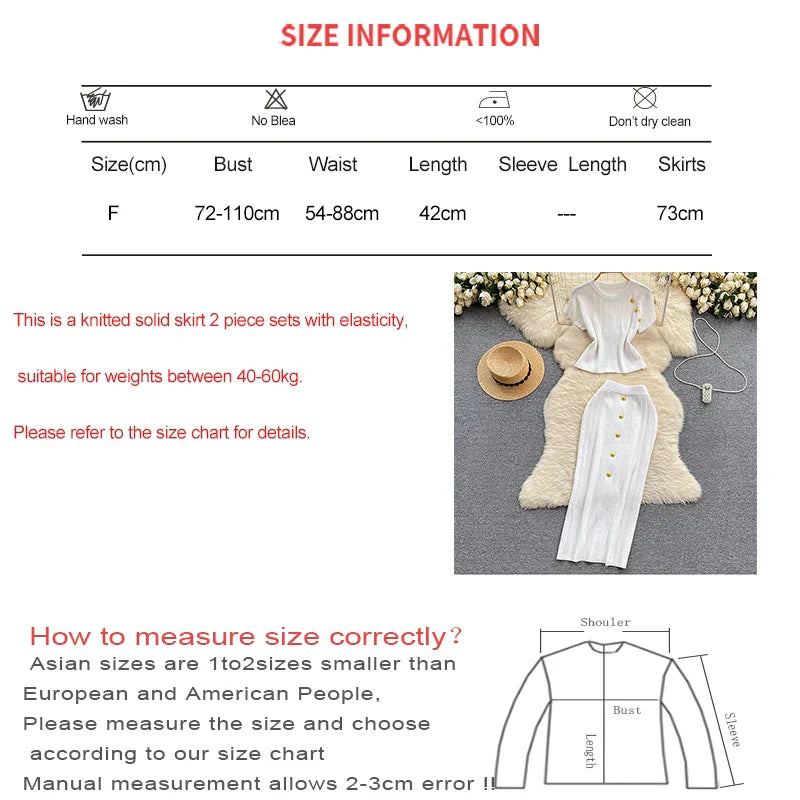 Eleganter Zomerset mit Knopfdetails | Stilvolles Zweiteiliges Outfit Sommer