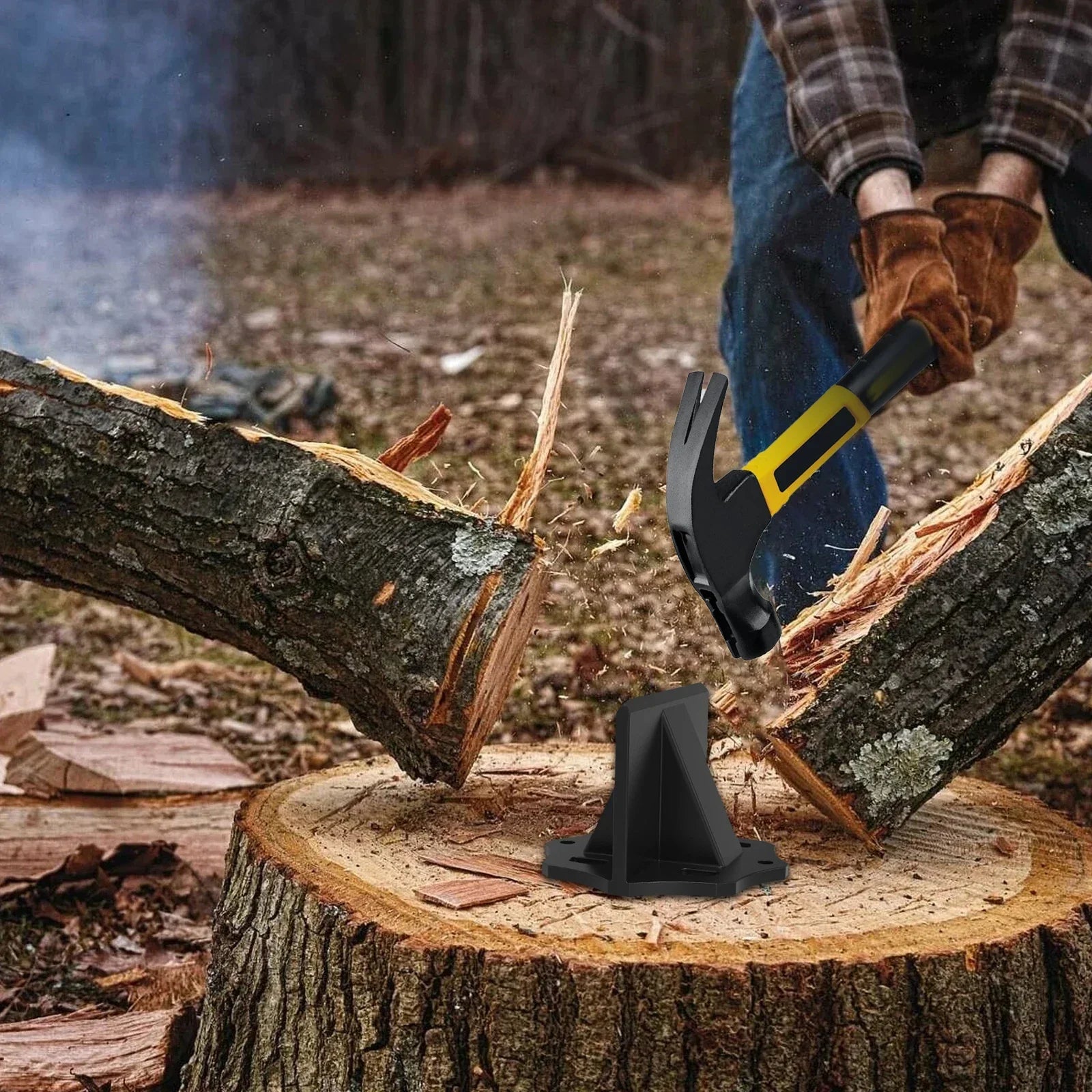 Handlicher Holzspalter - Sicheres und einfaches Spalten von Holz ohne Kraftaufwand