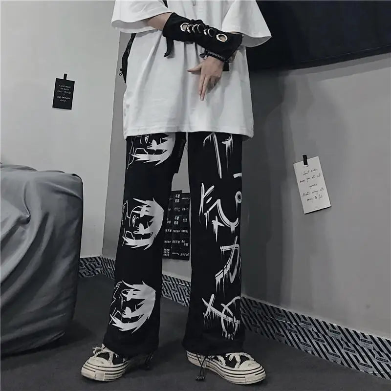 Pantaloni larghi streetwear anime | Comfort e stile per l'uso quotidiano