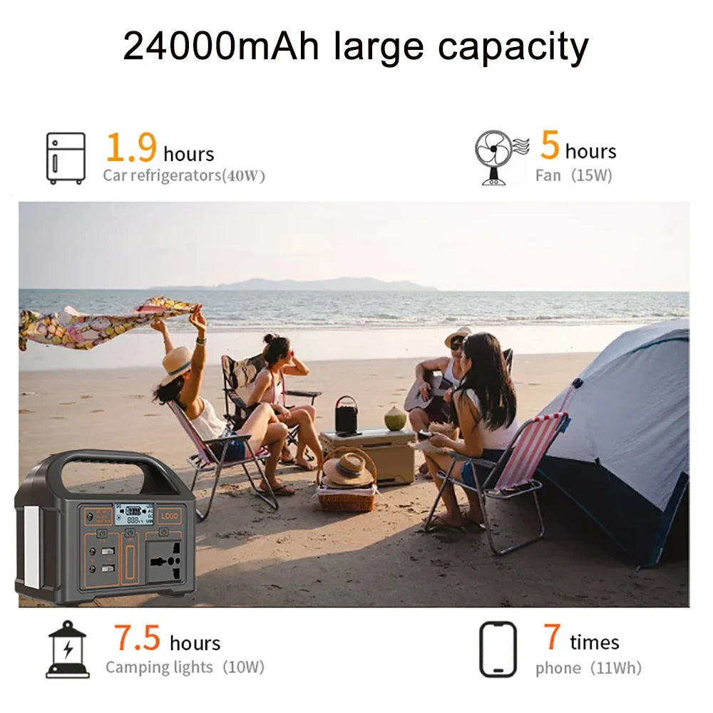 Voltaro – Přenosná solární napájecí stanice 100W | 24000mAh pro kempování a nouzové situace