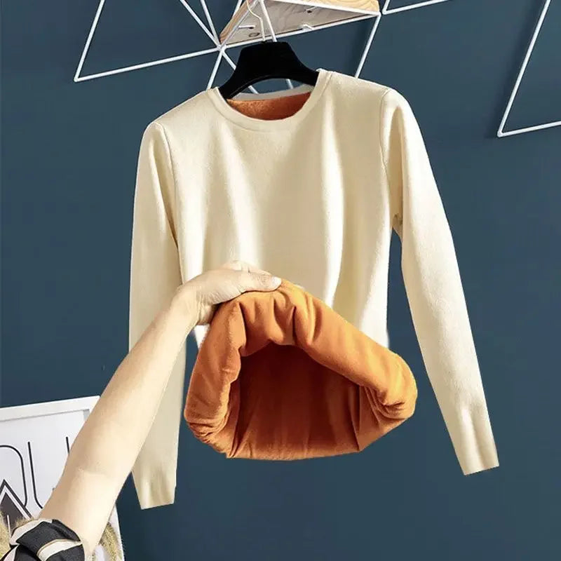Maglia termica in velluto per l'inverno da uomo - Rimani caldo al freddo