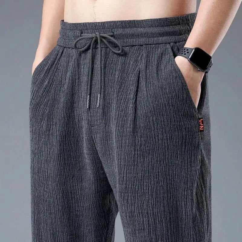 Pantaloni Harem in Seta di Ghiaccio di Lusso | Comfort Leggero per Calde Giornate Estive