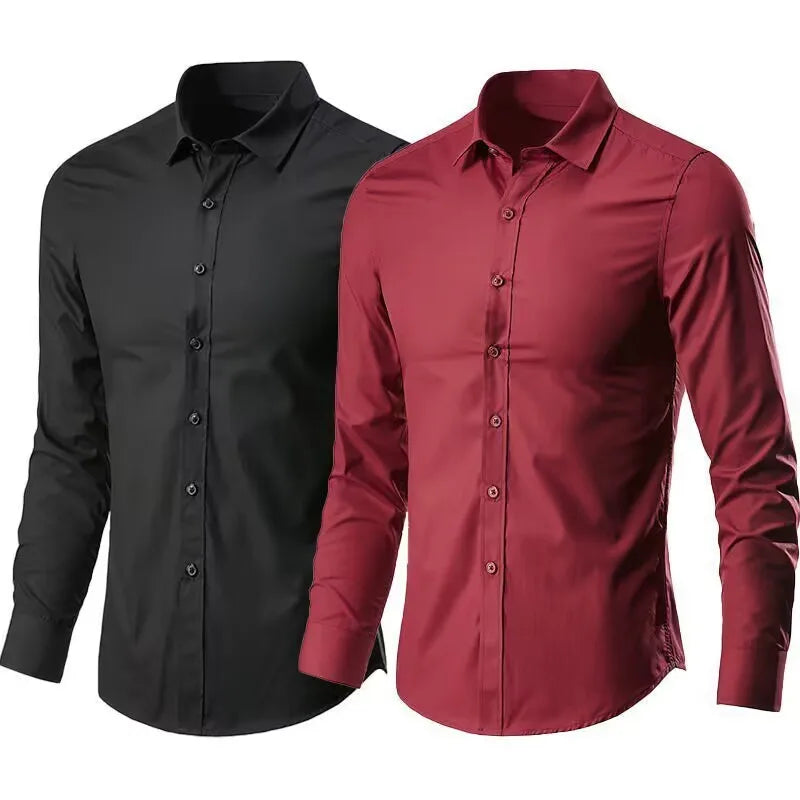 Slim Fit košeľa proti pokrčeniu | Bezžehliaci komfort a upravený vzhľad