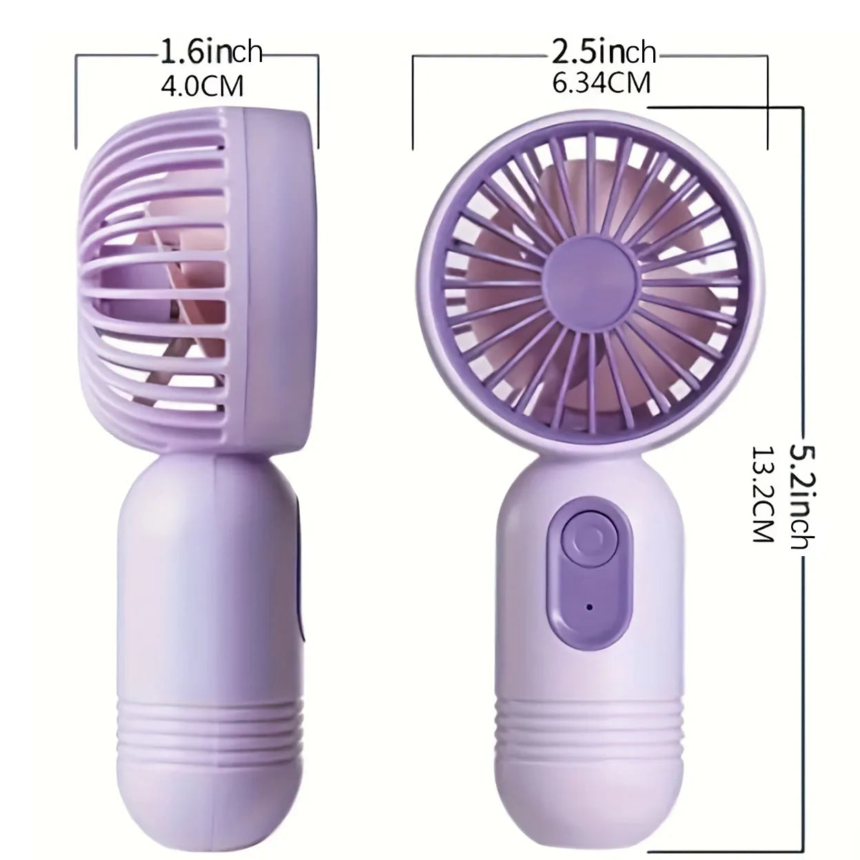 Malý ručný ventilátor – Perfektný do kancelárie, na cestovanie a na cesty