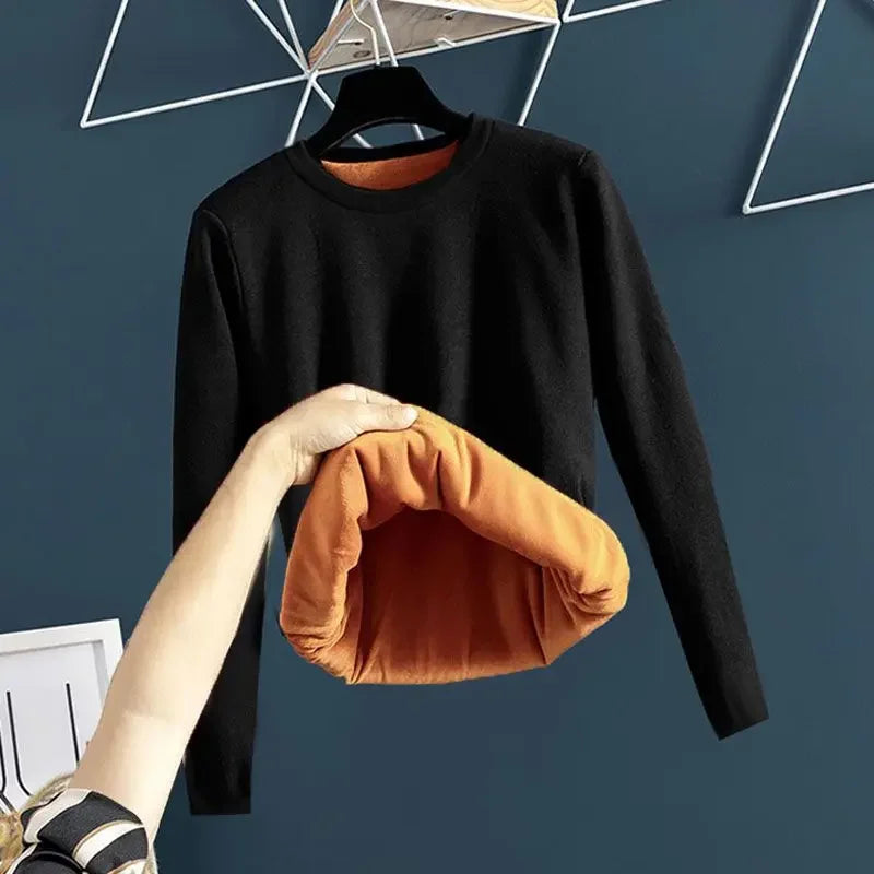 Maglia termica in velluto per l'inverno da uomo - Rimani caldo al freddo