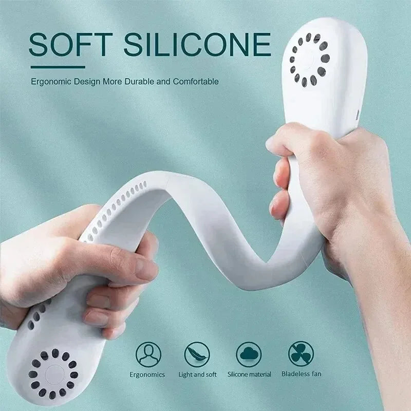 Tragbarer Mini-Nackenventilator - Bleiben Sie kühl und entspannen Sie sich überall ohne Unannehmlichkeiten