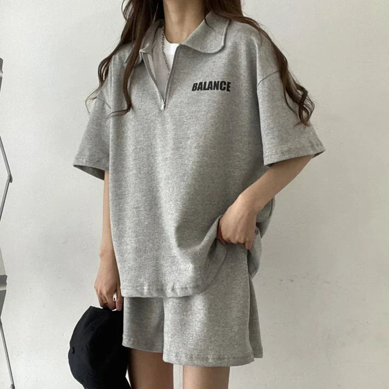 Sommerliche koreanische Zweiteilige Set | Bequeme und Stilvolle Mode