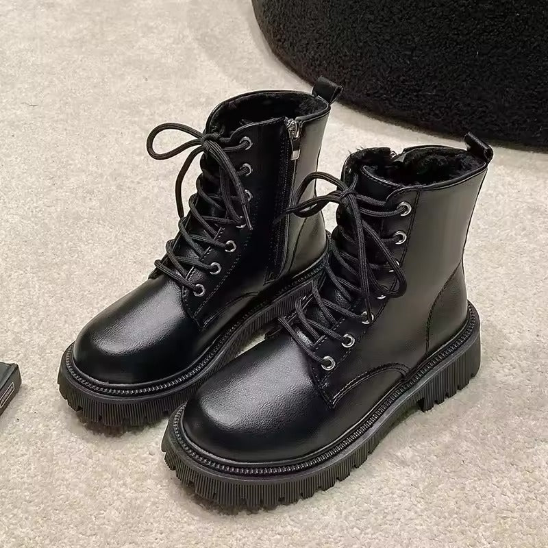 Damenstiefel Aus Weichem Leder | Rutschfest, Elegant, Bequem Für Winter Pro