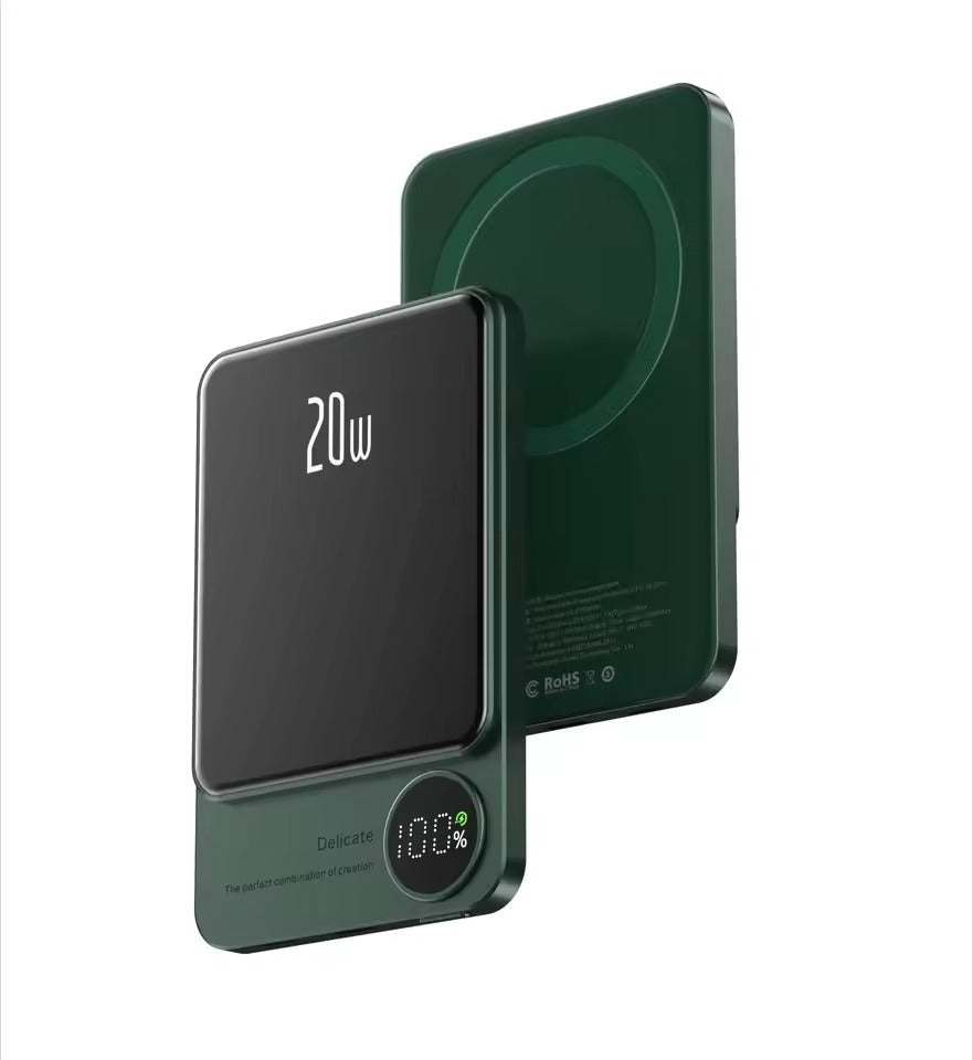Voltix – Magnetische Powerbank 20W Schnellladen – kabellos für unterwegs