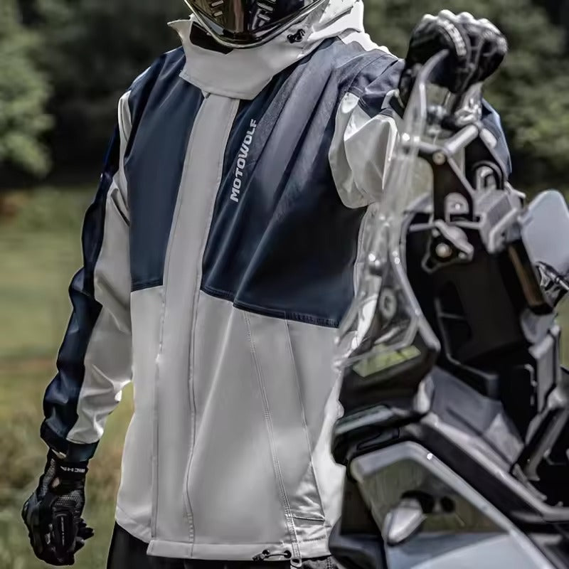 StormRide – Nepremokavý motocyklový plášť bunda a nohavice – Unisex outdoorové oblečenie