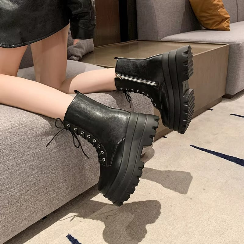 Damenstiefel Aus Weichem Leder | Rutschfest, Elegant, Bequem Für Winter Pro