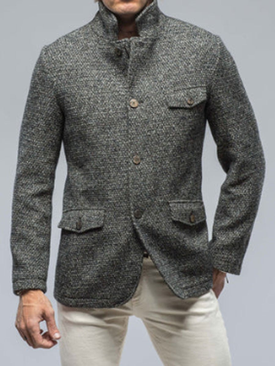 3-pocket retro casual blazer met ritssluiting - stijlvol comfort