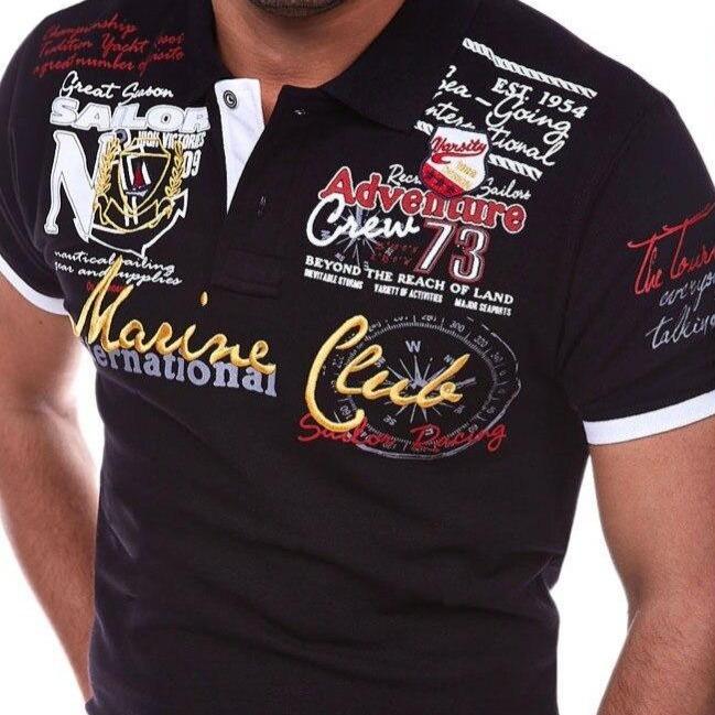 Edgar - Polo con scritta per uomini