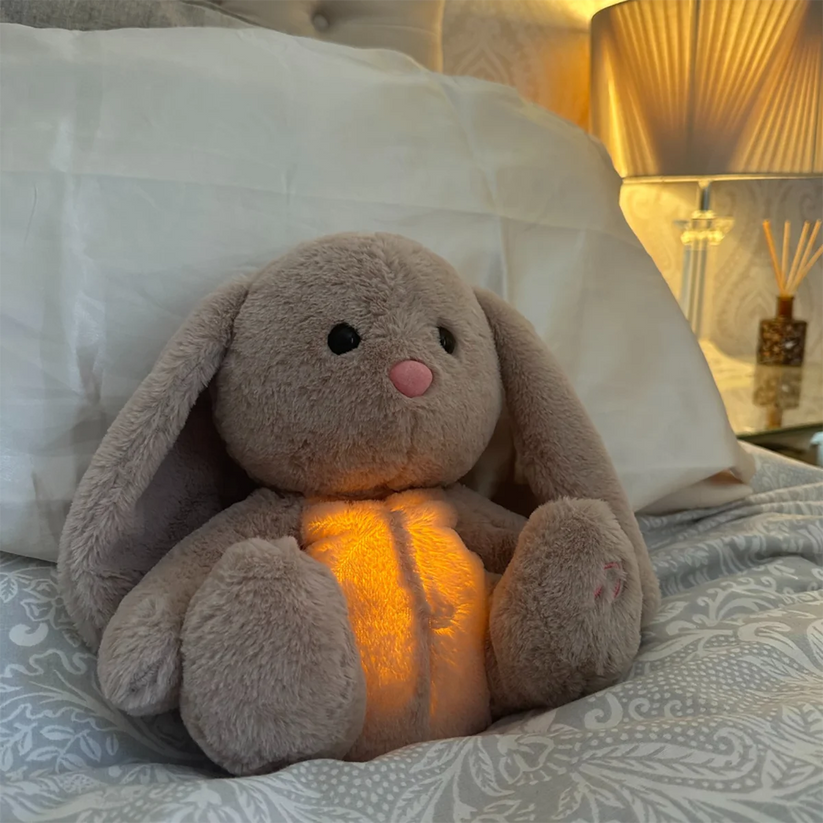 Peluches en peluche avec fonction de mouvement et lumière douce