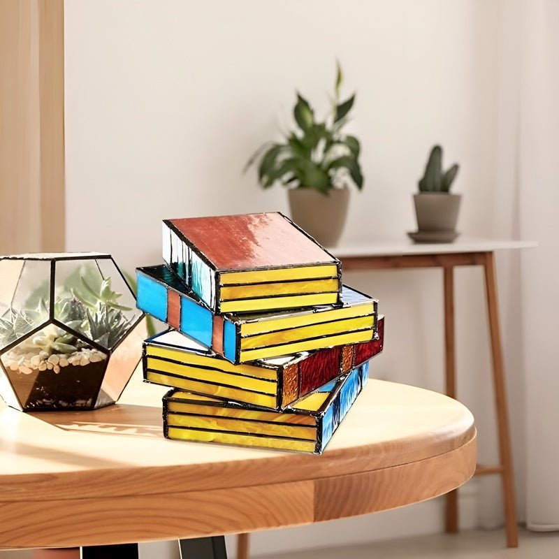 Lampe de table BookStack Ambiance - Design de livres empilés avec éclairage coloré