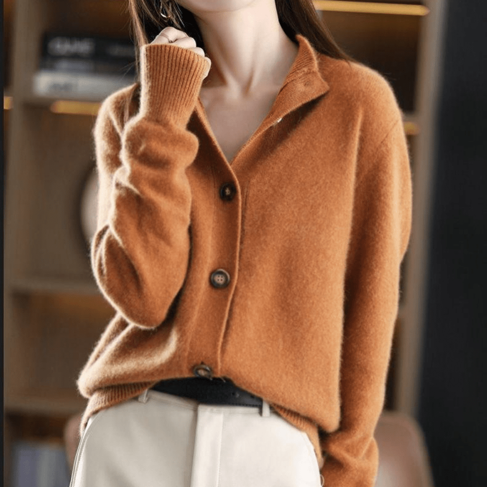 Feinstrick Cardigan Damen – Weicher Stoff, Knopfleiste & kurz geschnittener Look