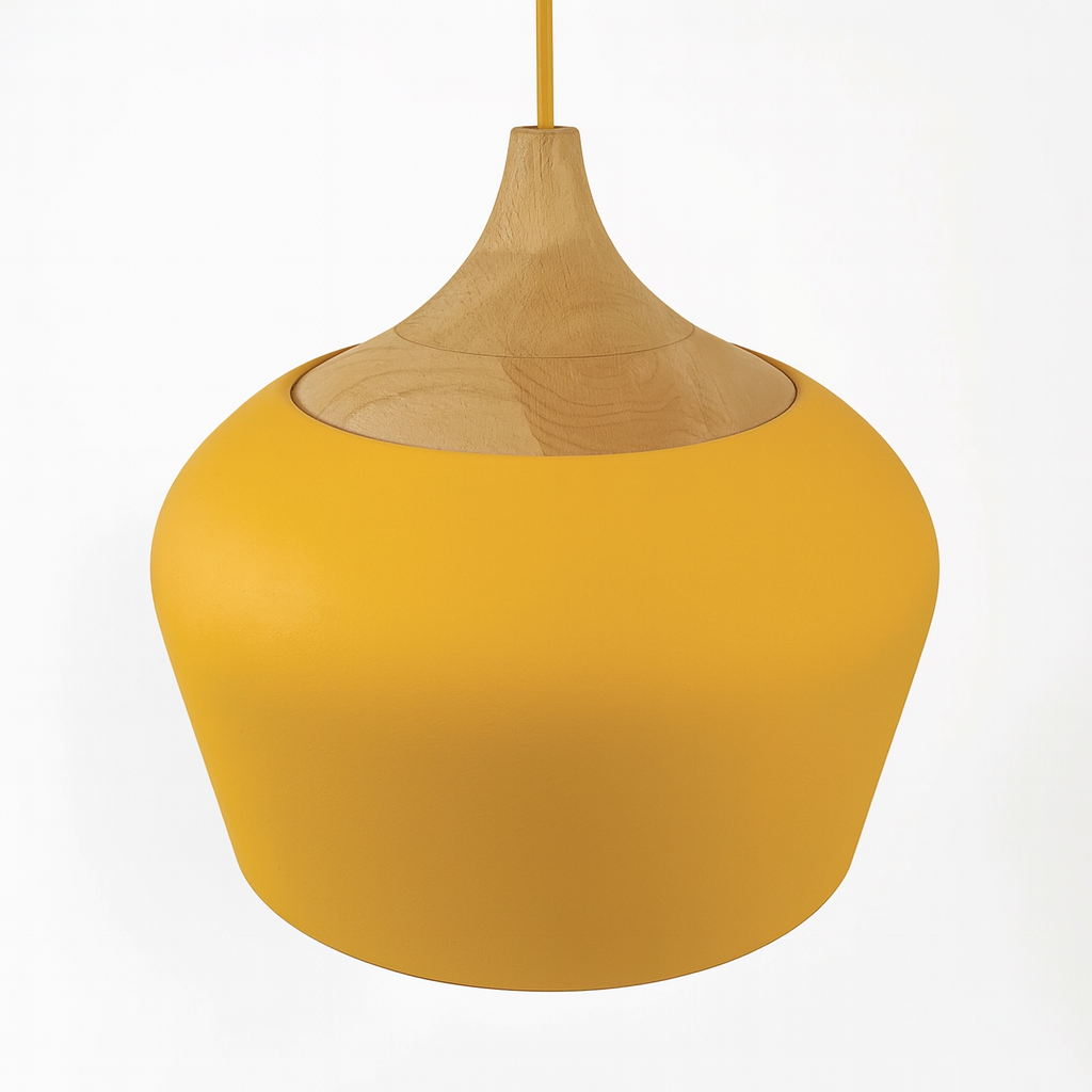 Nordylight – Lampada a sospensione Pastello Metallo & Legno – Regolabile Design Retrò