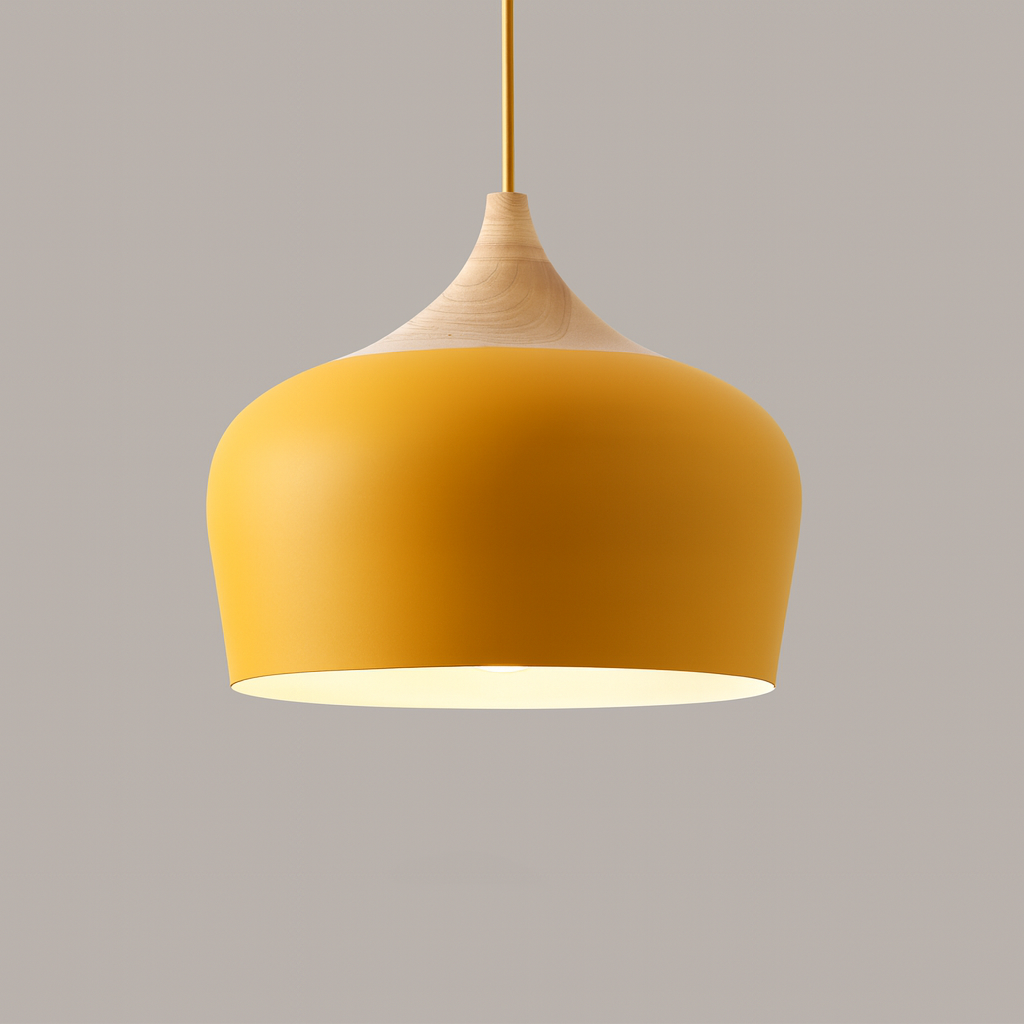 Nordylight – Lampada a sospensione Pastello Metallo & Legno – Regolabile Design Retrò