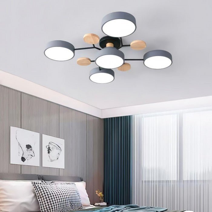 Lampada da soffitto scandinava – Design ramificato, elegante e sostenibile con tecnologia LED