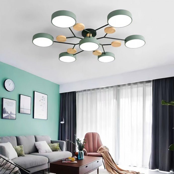 Lampada da soffitto scandinava – Design ramificato, elegante e sostenibile con tecnologia LED