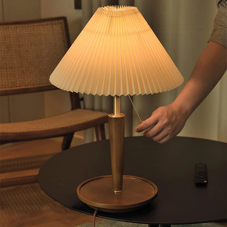 Pleatwood - lampe de table en bois plié