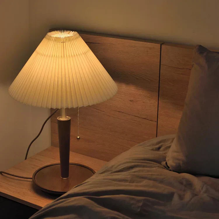 Pleatwood - lampe de table en bois plié