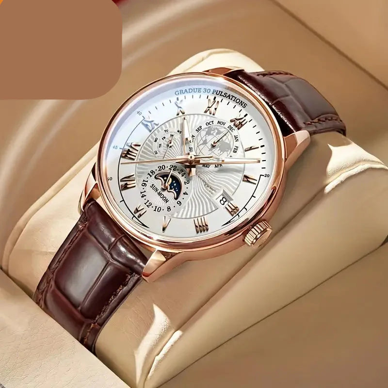 PhaseClock mechanické náramkové hodinky – automatický strojek a safírové sklo