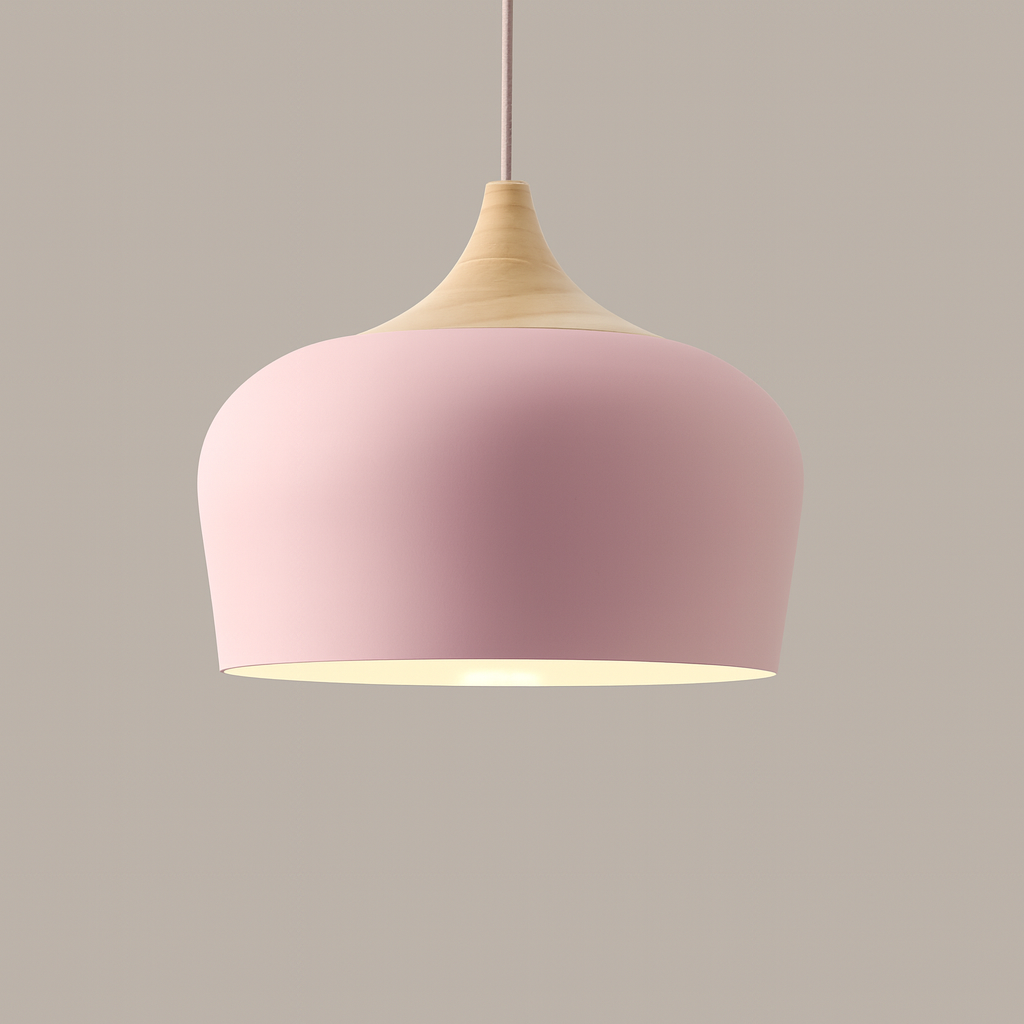 Nordylight – Lampada a sospensione Pastello Metallo & Legno – Regolabile Design Retrò