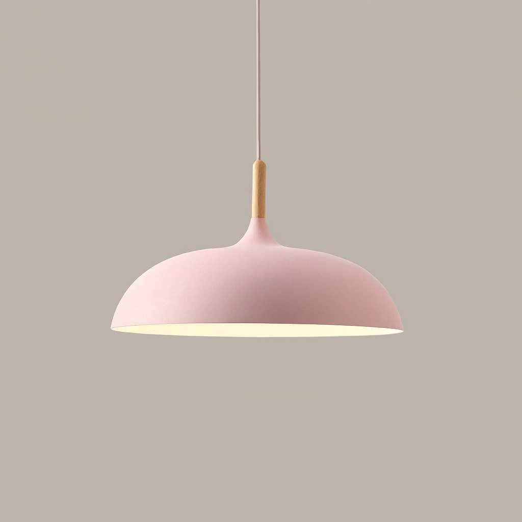 Nordylight – Lampada a sospensione Pastello Metallo & Legno – Regolabile Design Retrò
