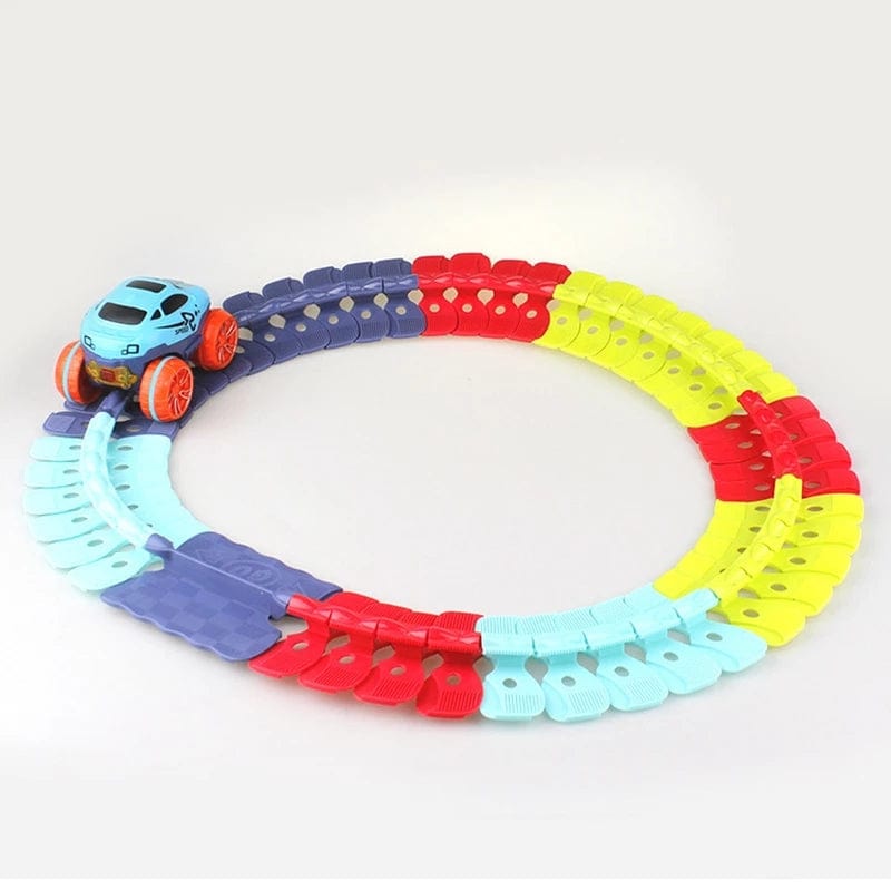 KidsPlay – Magnetická autodráha svítící a flexibilní – Děti 3+