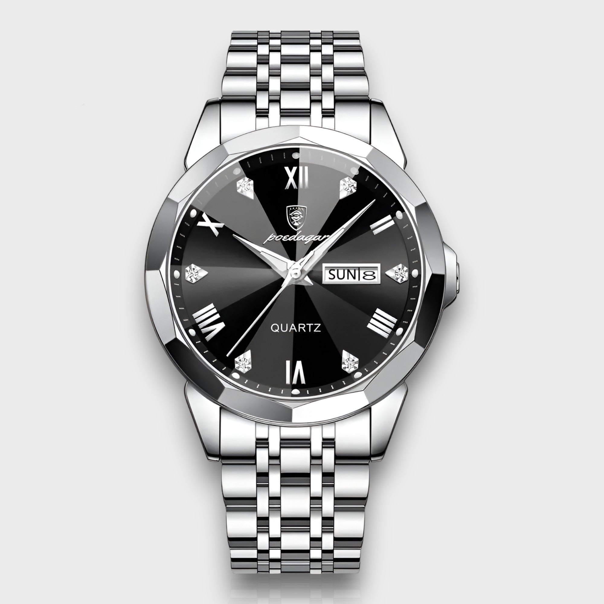 Rhombus – Orologio automatico di lusso da uomo con vetro zaffiro e cinturino in pelle