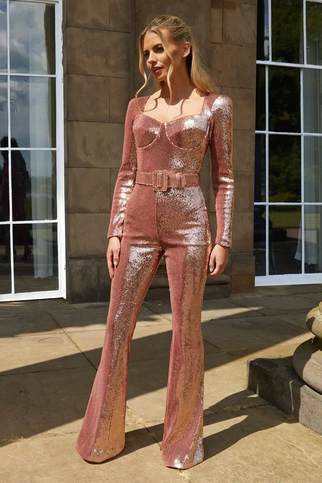 Tuta da tè | Tuta glitterata da donna per occasioni glamour