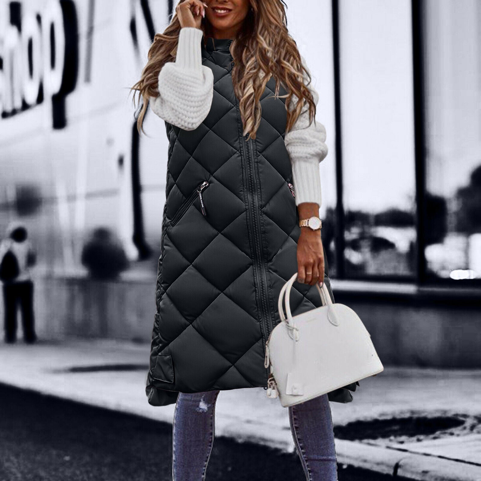 Gilet imbottito Kristen | Lungo ed elegante